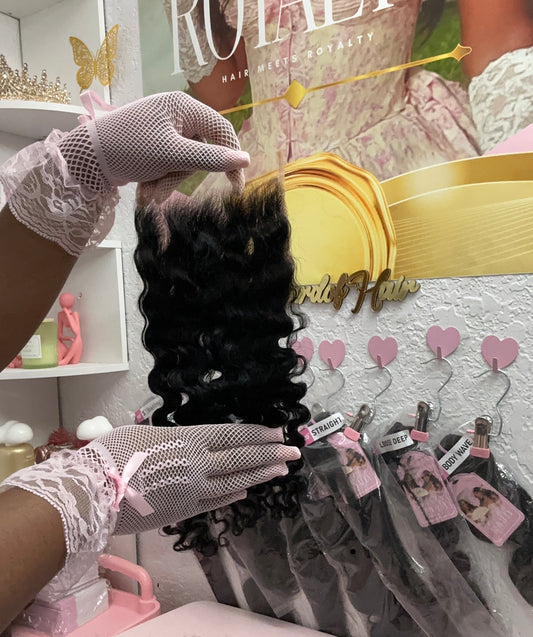 Virgin Burmese Curly 5×5 Ultra Thin Lace Closure